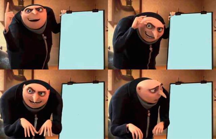 Gru's Plan meme about Snow