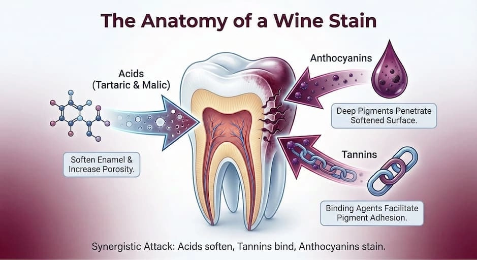 Why Does Red Wine Stain Teeth? (And How Does White Wine Contribute?